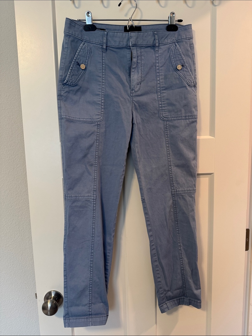 White House Black Market pret a jet ankle pants in Dusty Blue
